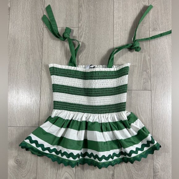 Kate Spade Beach Time Stripe Smocked Top - Picture 3 of 9